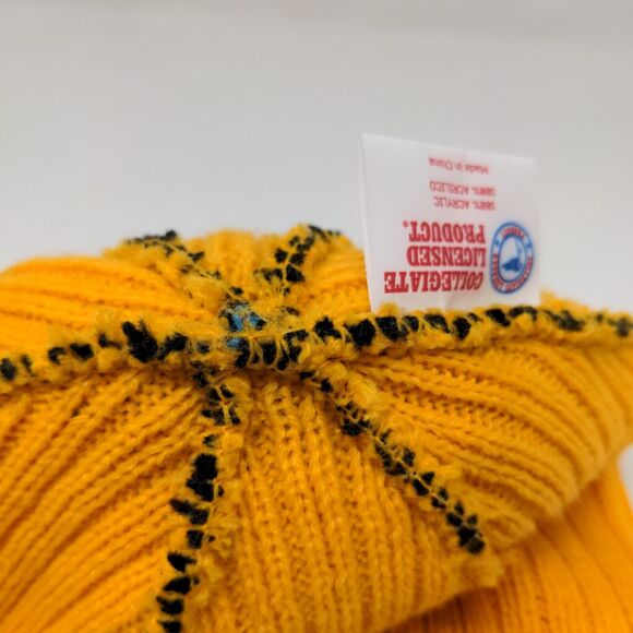 Franchise Club Iowa Hawkeyes Men's Knit Beanie Hat Black Embroidered Bird Logo - Picture 10 of 12